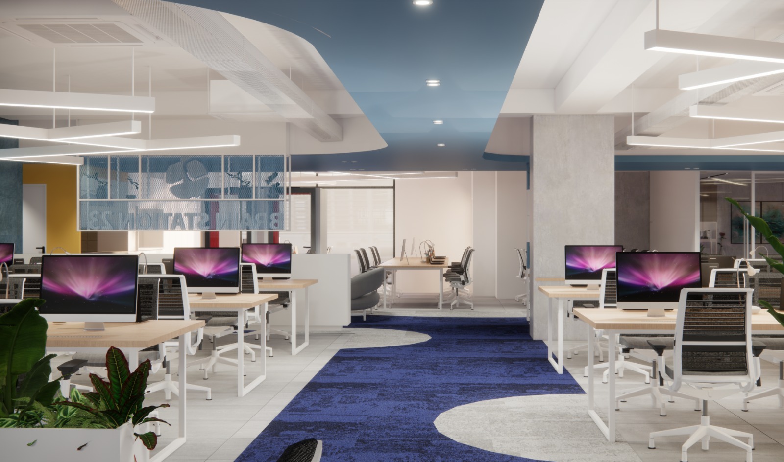 Computer IT Corporate Office Interior Design